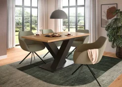 Ausziehbarer Esstisch Motion von Emob - Artisan/ Grau - 150-190x76x90 cm