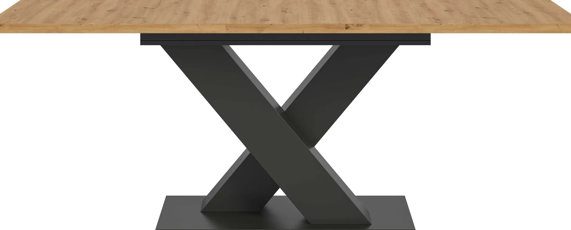 Ausziehbarer Esstisch Motion von Emob - Artisan/ Grau - 150-190x76x90 cm