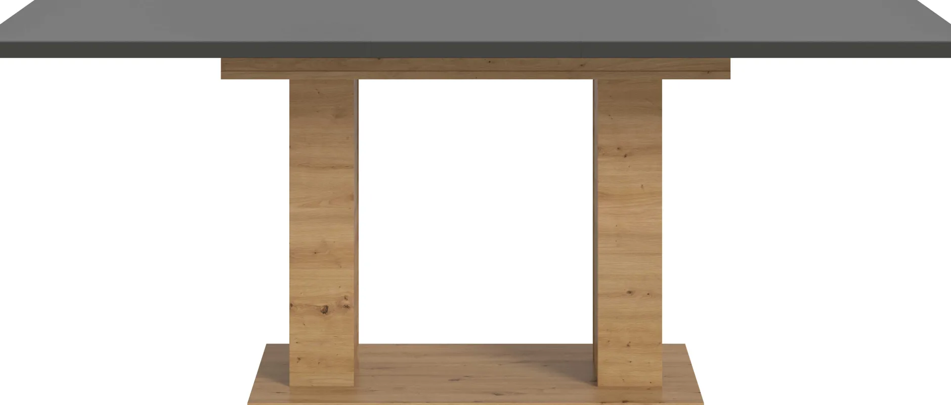 Ausziehbarer Esstisch Motion Emob - Artisan Holz & Grau - 150-190x76x90 cm