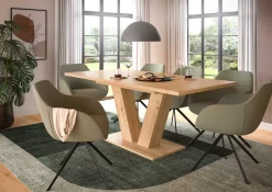 Ausziehbarer Esstisch Motion Emob in Artisan Natur 150-190x76x90 cm