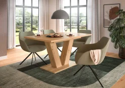 Ausziehbarer Esstisch Motion Emob in Artisan Natur 150-190x76x90 cm
