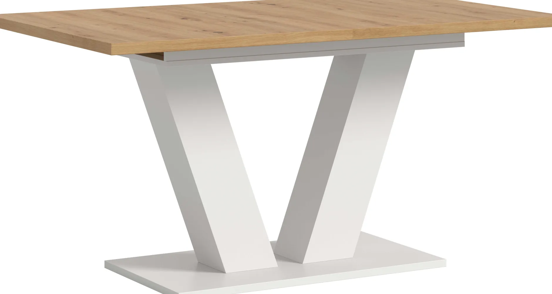 Ausziehbarer Esstisch Motion Emob - Artisan/Weiß - 150-190x76x90 cm