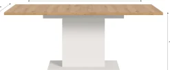 Ausziehbarer Esstisch Motion Emob - FSC-Holz, 150-190x76x90 cm, weiß/artisan