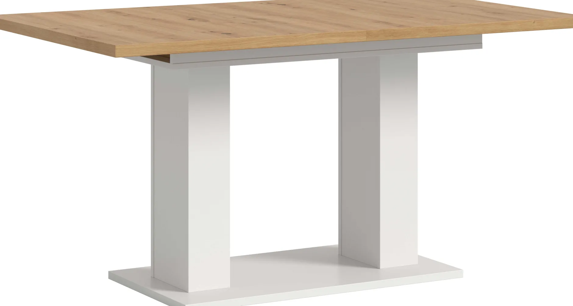 Ausziehbarer Esstisch Motion Emob - Artisan/Weiß - 150-190x76x90 cm