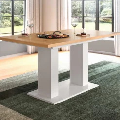Ausziehbarer Esstisch Motion Emob - Artisan/Weiß - 150-190x76x90 cm