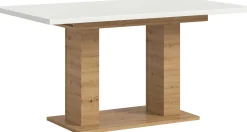 Ausziehbarer Esstisch Motion Emob - Weiß/Artisan - 150-190x76x90 cm