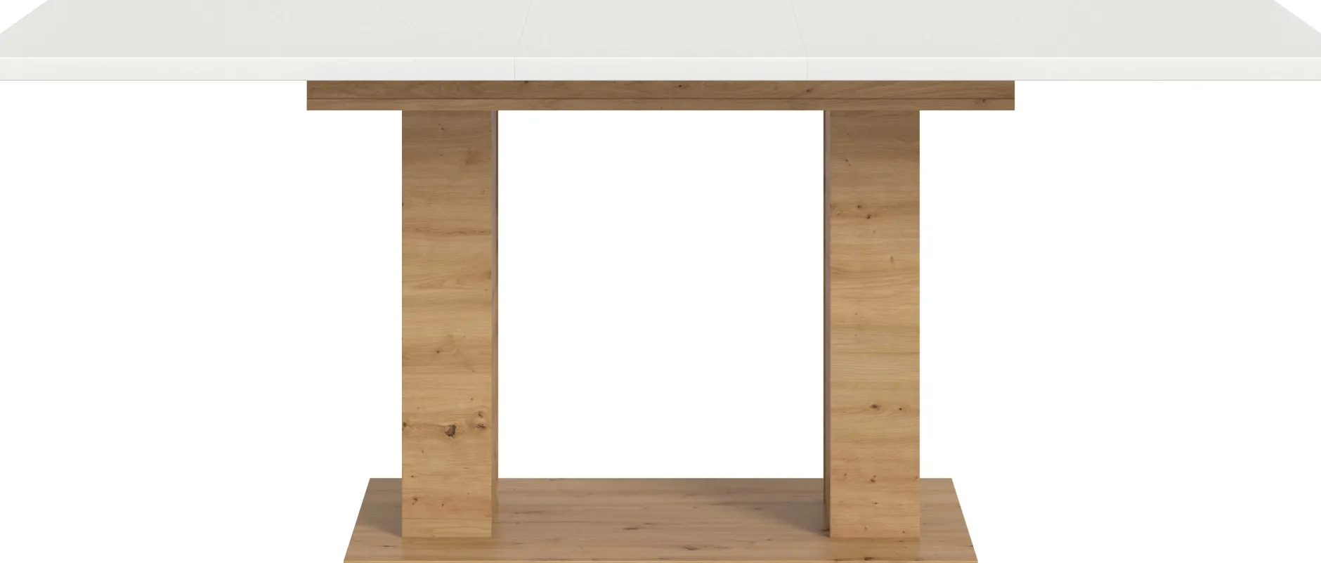 Ausziehbarer Esstisch Motion Emob - Weiß/Artisan - 150-190x76x90 cm