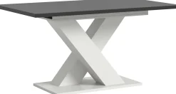 Ausziehbarer Esstisch Motion Emob - Weiß-Grau - 150-190x76x90 cm