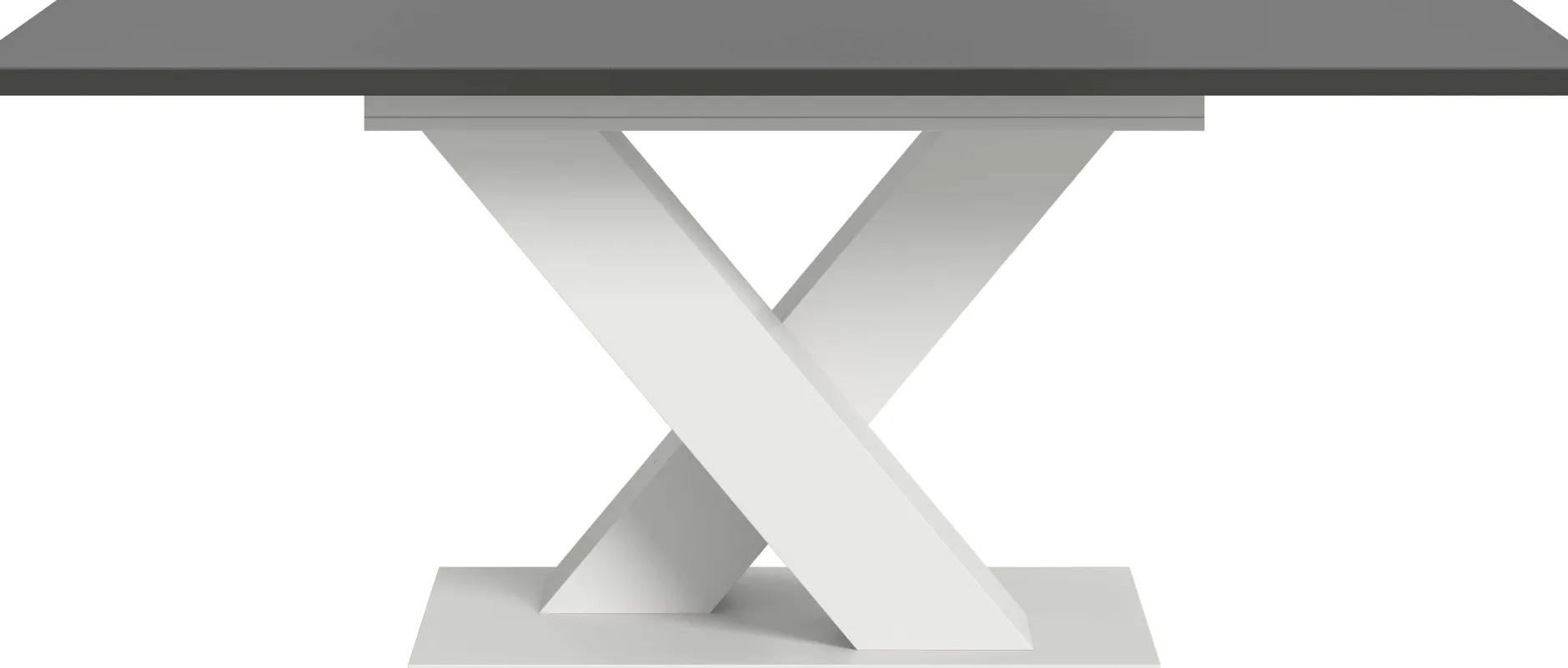 Ausziehbarer Esstisch Motion Emob - Weiß-Grau - 150-190x76x90 cm