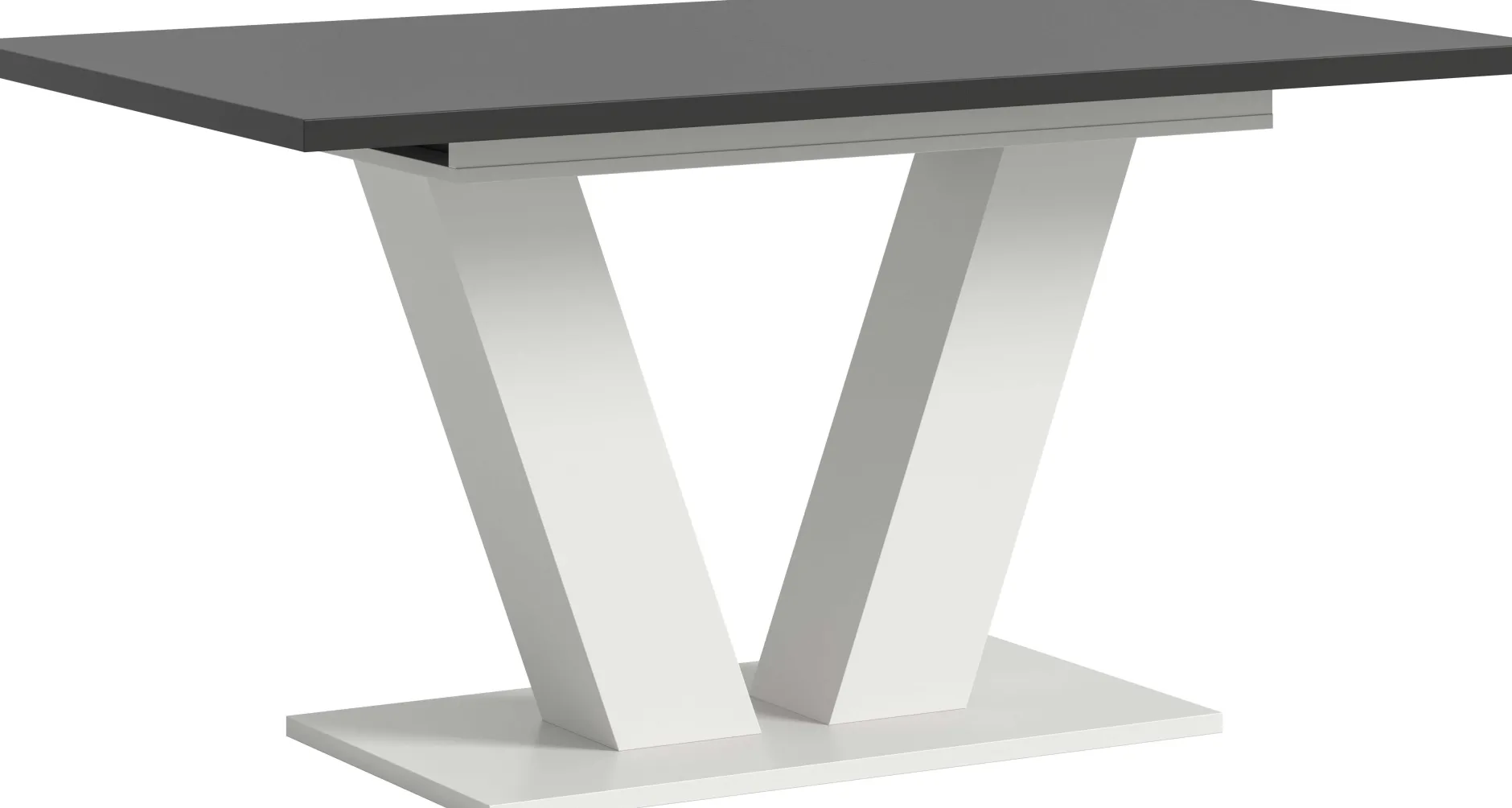 Ausziehbarer Esstisch Motion Emob - Weiß/Grau - 150-190x76x90 cm