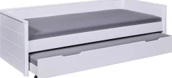 Ausziehbares Bett Dream The Future | 208,4 x 60 x 98,2 | 100% Melamin beschichtet | Farbe: Weiß