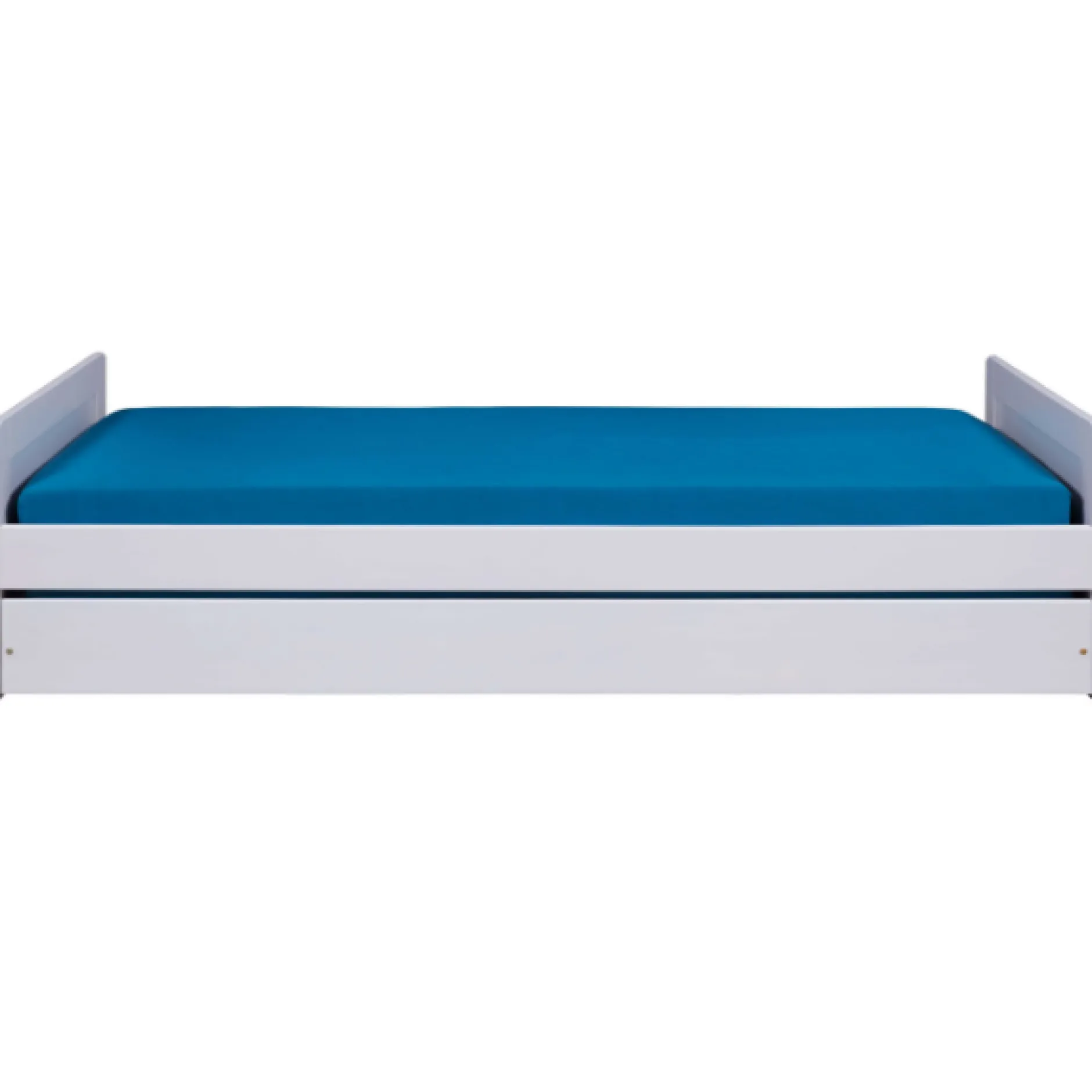 Ausziehbares Bett Surf | 208,5 x 96,4 x 52,5 cm | Farbe: Weiß