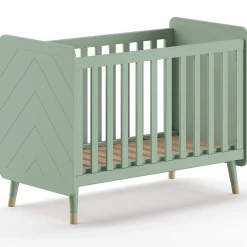 Babybett Billy - 124x68x94 cm - Olivgrün