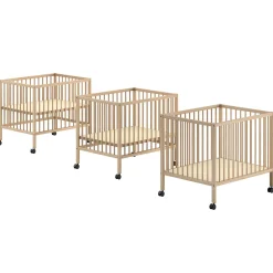 Babypark Dino | 95 x 75 cm | verstellbar | Massivholz Buche