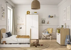 Baby- und Kleinkindzimmer-Set Arthur | Anzuchtbett, Kleiderschrank, Kommode | Bettkasten nicht enthalten | Artisan Oak Design