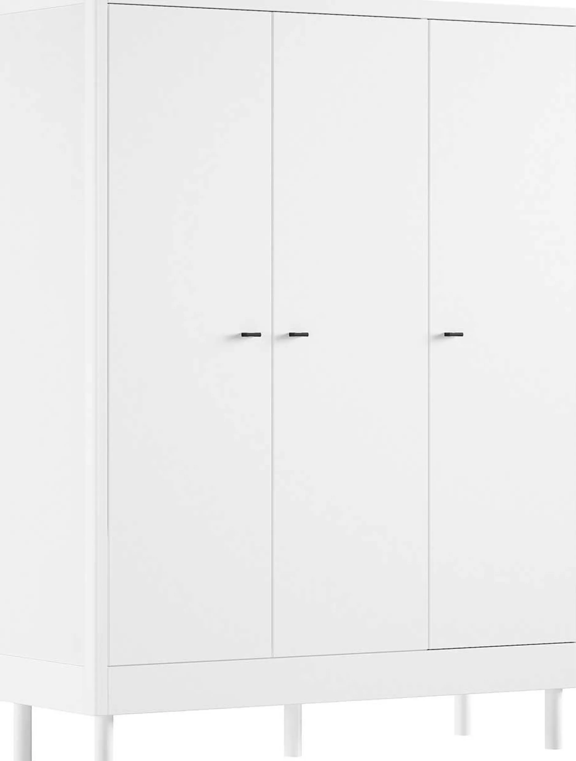 Babyzimmer Forrest: Babybett 70x140cm, Kommode mit Windelregal, Kleiderschrank - Weißbuche