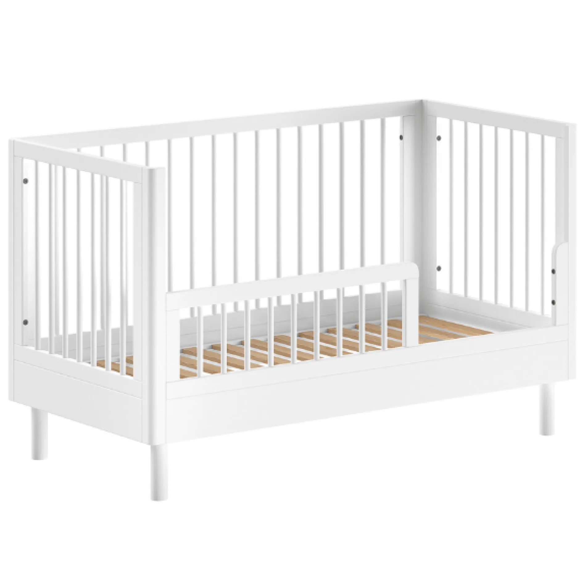 Babyzimmer Forrest: Babybett 70x140cm, Kommode, Kleiderschrank - Weißbuche