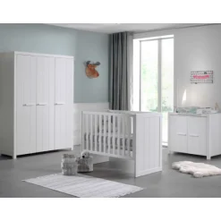 Babyzimmer-Kombination Erik 1-Weiß