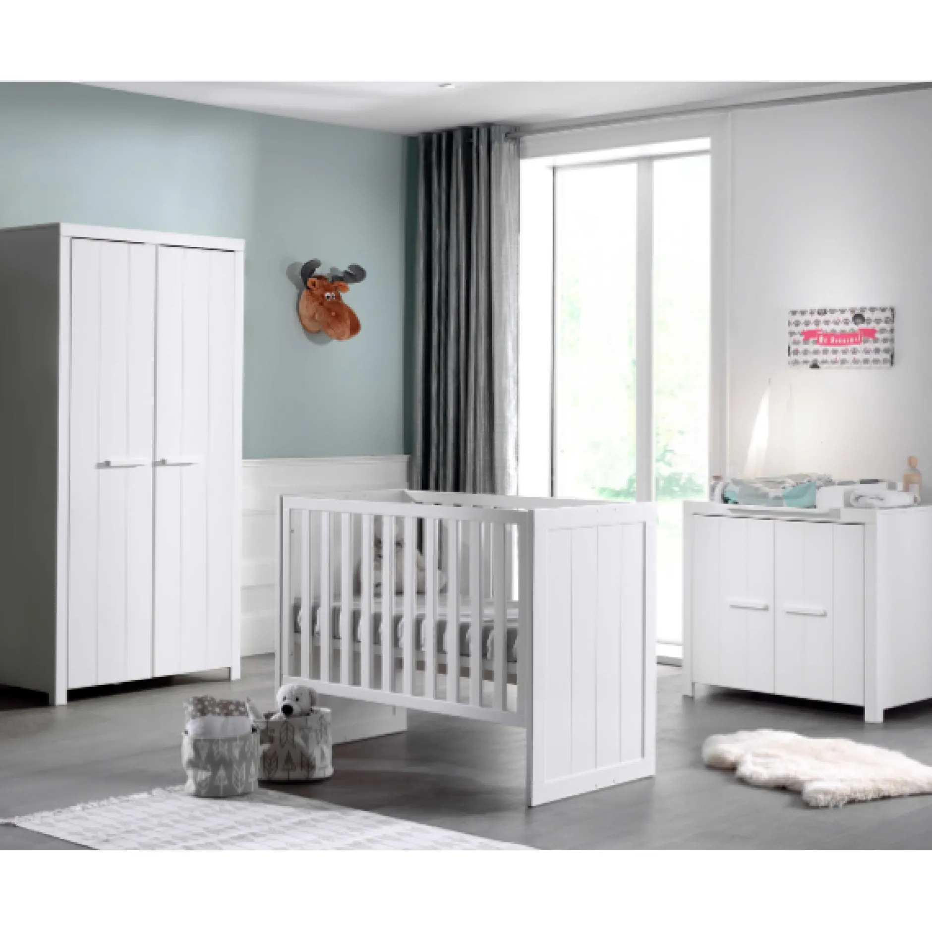 Babyzimmer Kombination Erik 2 weiß