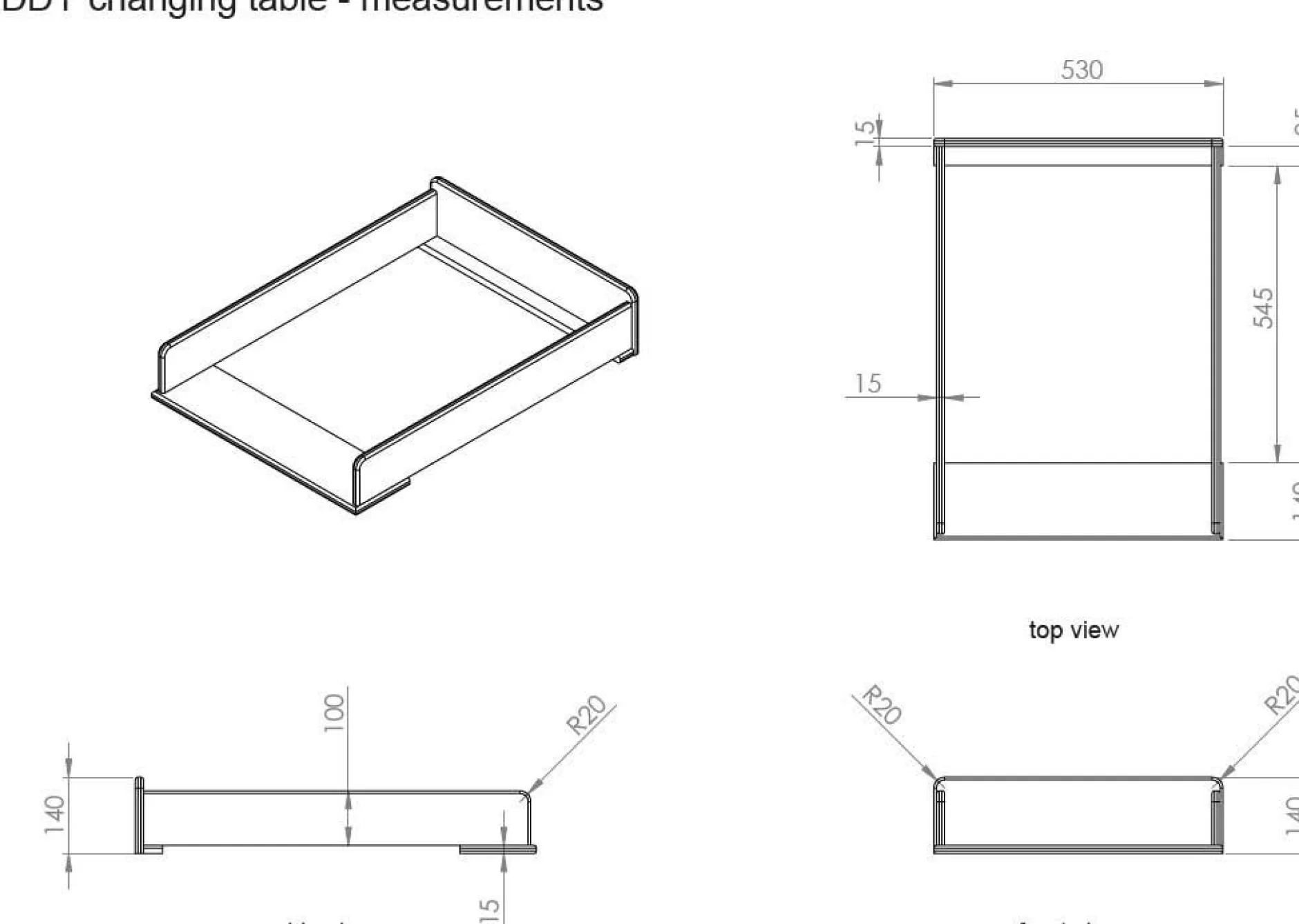 Babyzimmer Kombination 2 Kiddy-weiß