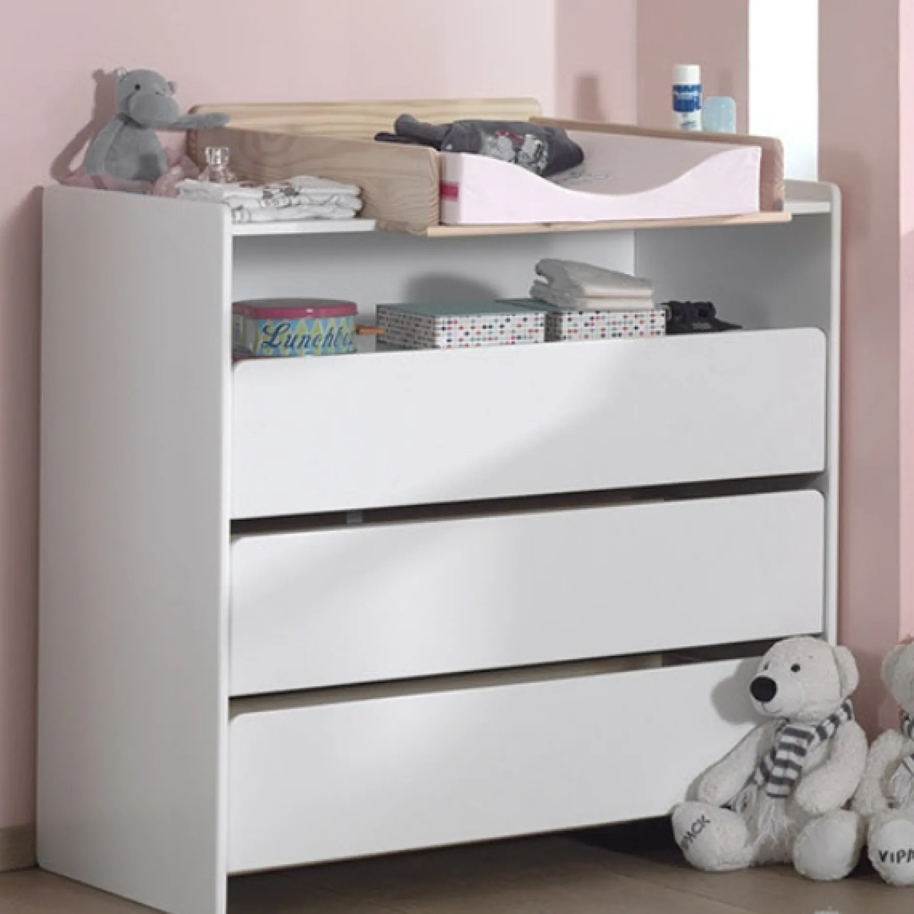 Babyzimmer Kombination 1 Kiddy-weiß