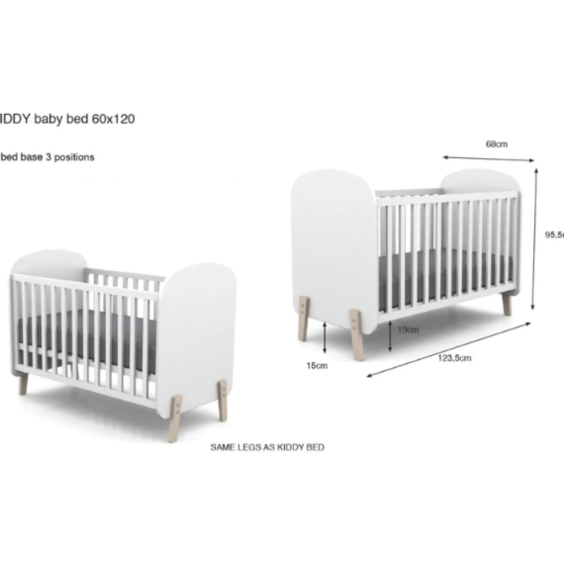 Babyzimmer Kombination 1 Kiddy-weiß