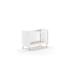 Babyzimmer-Set Billy - Zweitüriger Kleiderschrank, Kommode, Wickeltisch & Babybett - MDF/Weiß