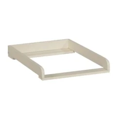 Babyzimmer-Set Erik - Zweitüriger Kleiderschrank, Kommode, Wickeltisch & Babybett - MDF/Weiß
