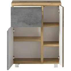 Badezimmer Anrichte Varese | 65 x 35 x 64 cm | Farbe Beton