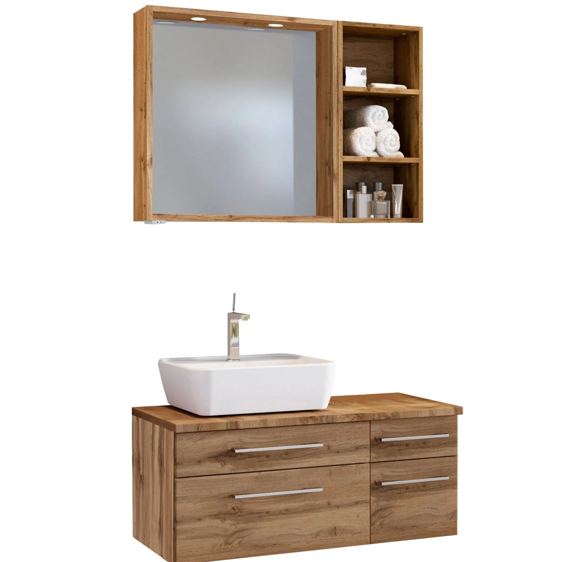 Badezimmer Kombination Dasa 11 links - wotan Eiche