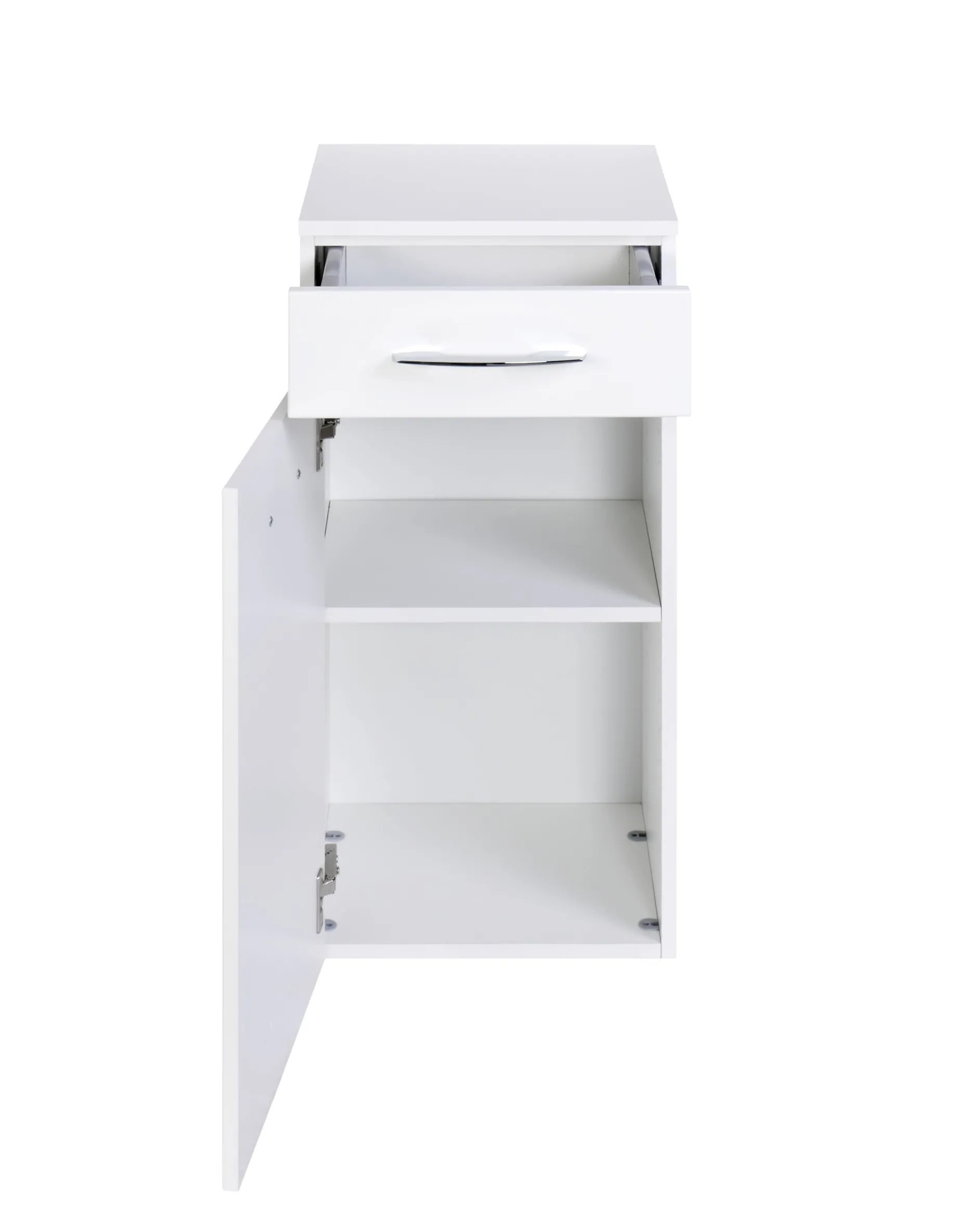 Badezimmerschrank Florent 40cm 1 Tür und 1 Schublade - weiß