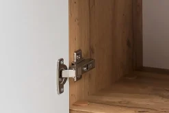 Badezimmerschrank Kornel/Luna 40cm 1 Tür und 1 Schublade - Eiche/mattgrau