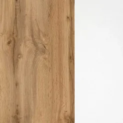 Badezimmerschrank Pares 30cm 1 Tür und 1 Schublade - Eiche weiß/wotan