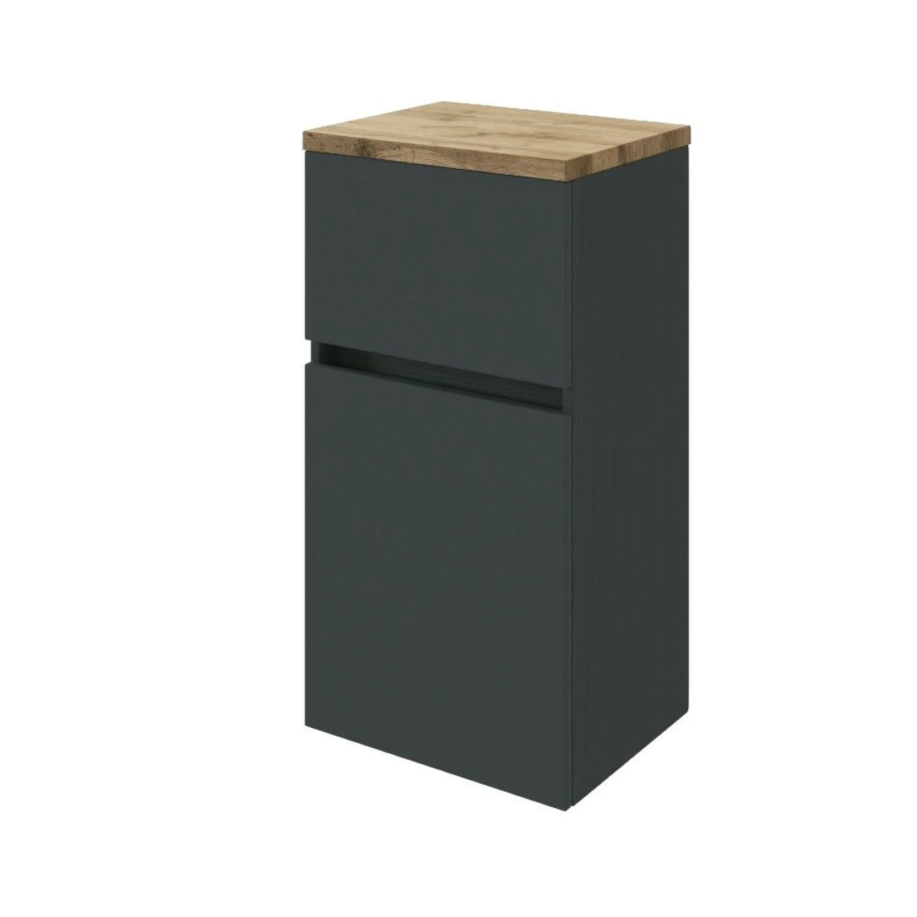 Badezimmerschrank Pisca 40cm 1 Tür und 1 Schublade - graphit