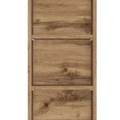 Badezimmerschrank Sefa 90cm 2 Türen - Eiche/Weiß