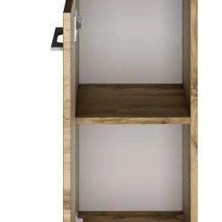Badezimmerschrank Sefa 30cm 1 Tür und 1 Schublade - wotan Eiche