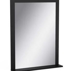 Badezimmerspiegel Lagon - 64x12x83cm - schwarz