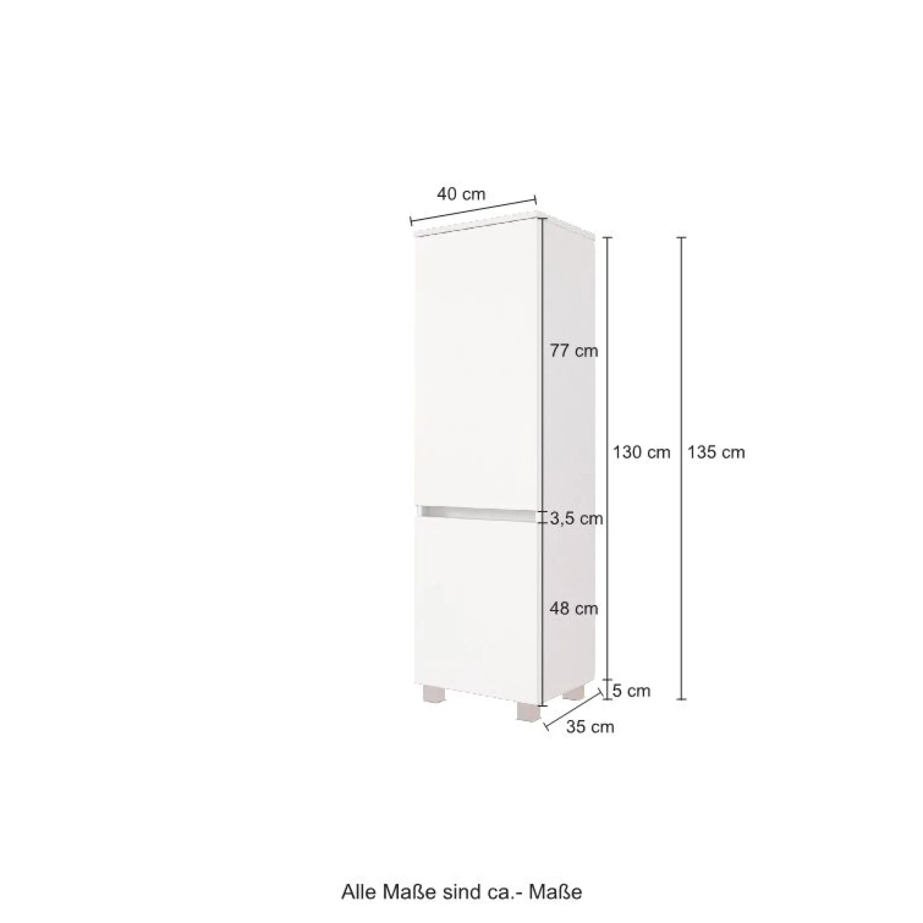 Badkombination Kornel 3 mit weißem Waschbecken - graphitgrau
