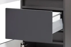 Badkombination Kornel 5 3-teilig mit grauem Waschbecken - graphitgrau