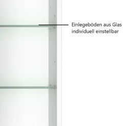 Badkombination Kornel 10 4-teilig mit grauem Waschbecken - weiß