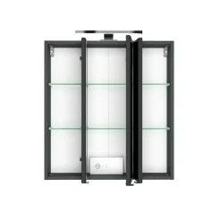 Badkombination Luna 2-teilig 60cm - graphit/quecksilber