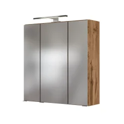 Badkombination Luna 2-teilig 60cm - Eiche/grau
