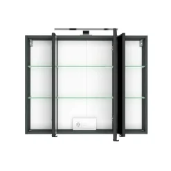 Badkombination Luna 2-teilig 80cm - graphit/quecksilber