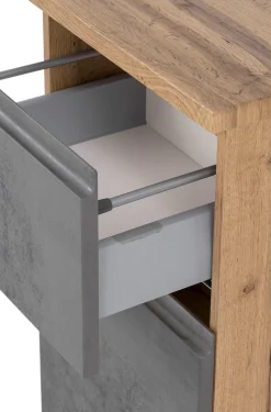 Bad-Sideboard Varese | 40 x 35 x 64 cm | Betonfarbenes Design