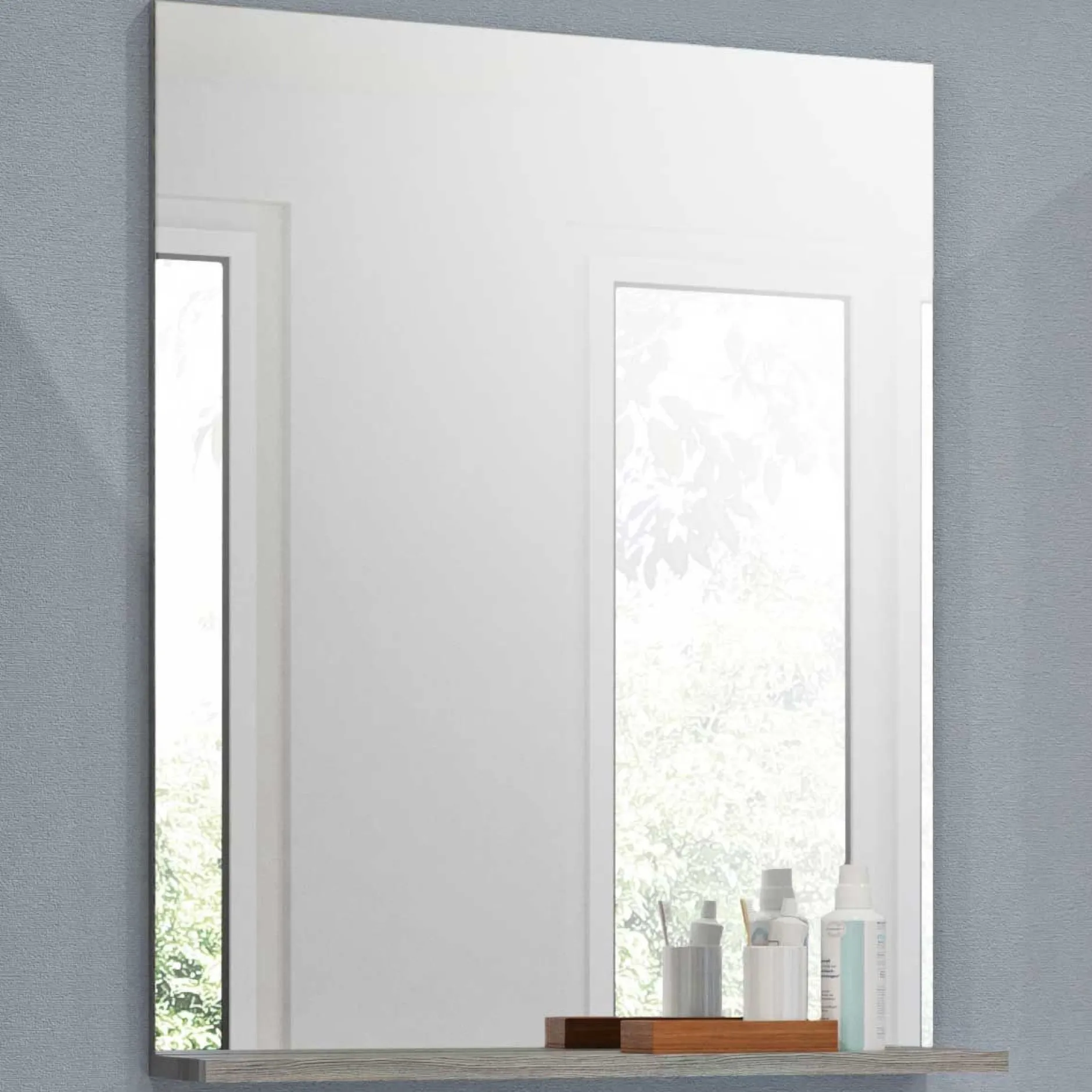 Badspiegel Scout Xonox - Rauchsilber - 60x79x18 cm