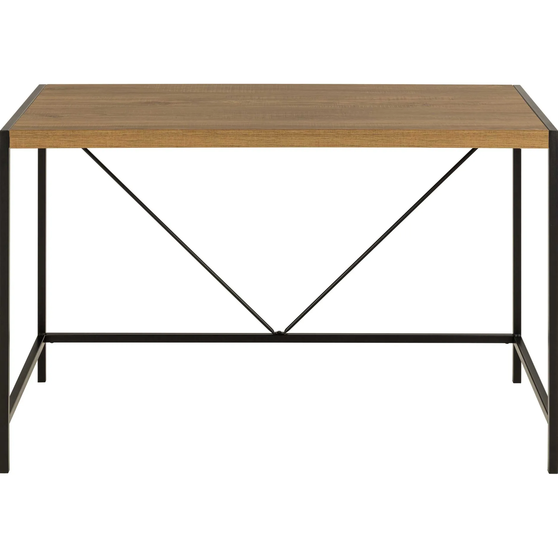 Bahamas Schreibtisch - 120x60x75 cm - Eiche Dekor/schwarz