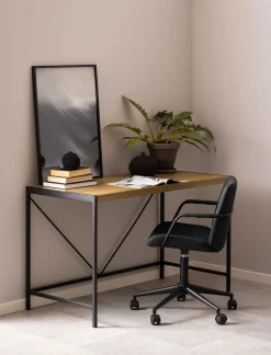 Bahamas Schreibtisch - 120x60x75 cm - Eiche Dekor/schwarz