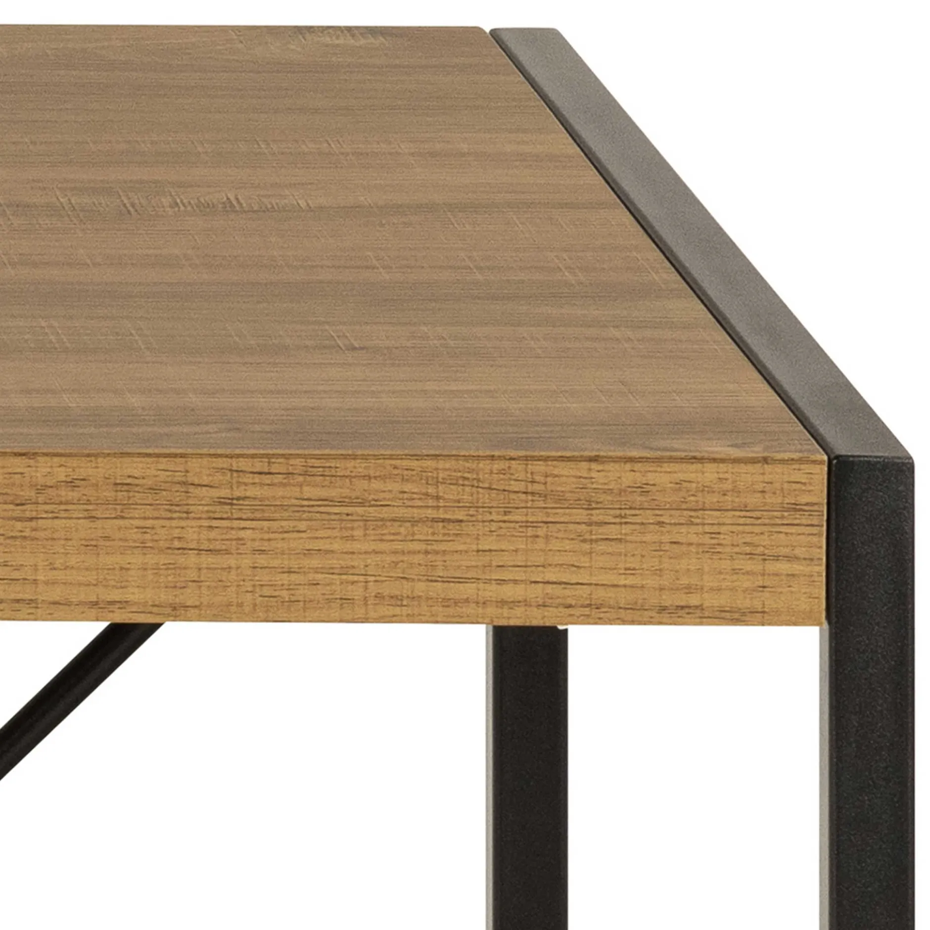 Bahamas Schreibtisch - 120x60x75 cm - Eiche Dekor/schwarz