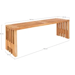Bank aus Teakholz - 140x35x48 cm