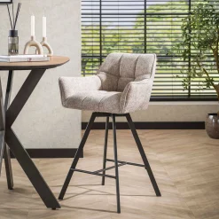 Barhocker Aster - 56x52x95cm - drehbar - sand